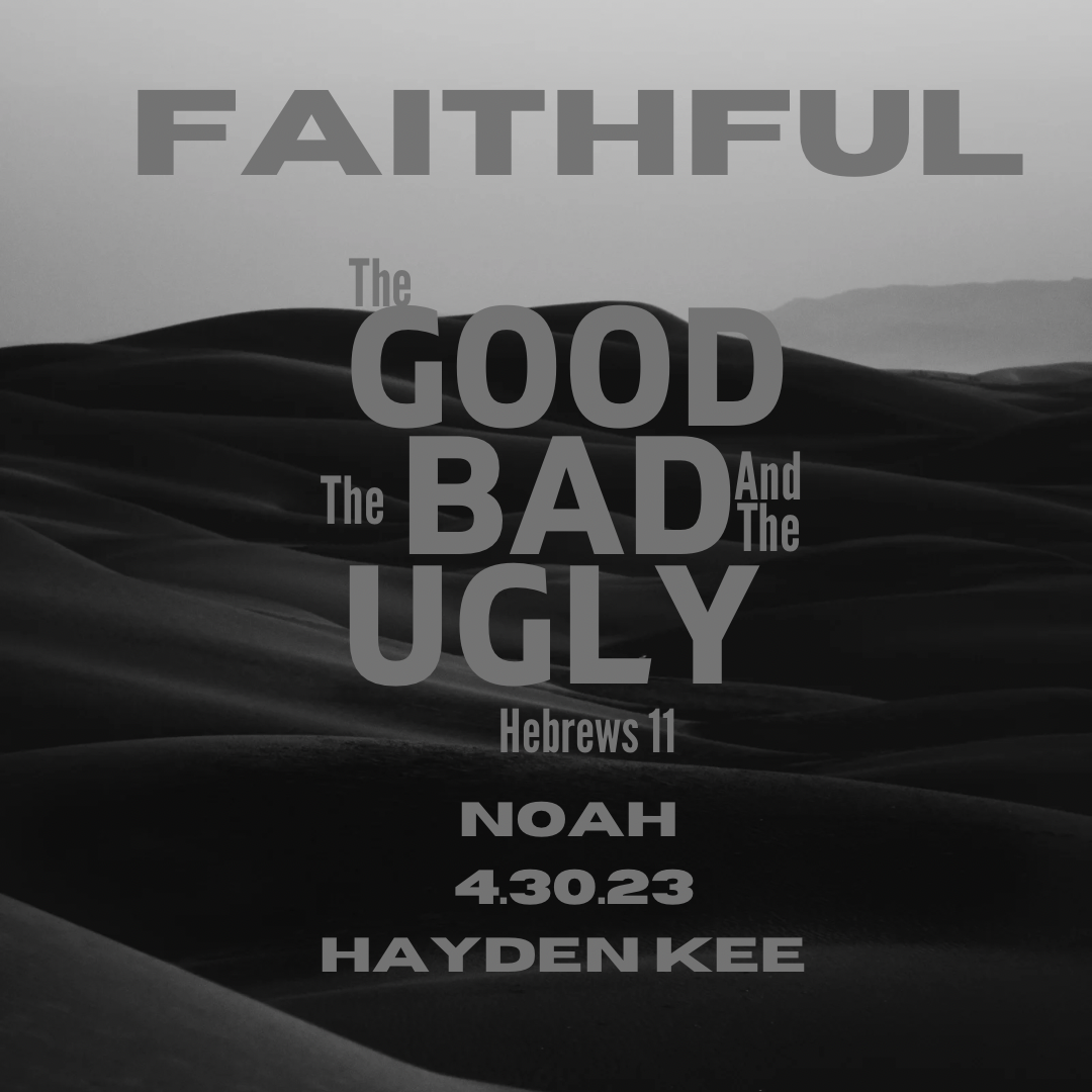 Faithful:  The Good, The Bad, The Ugly – Noah