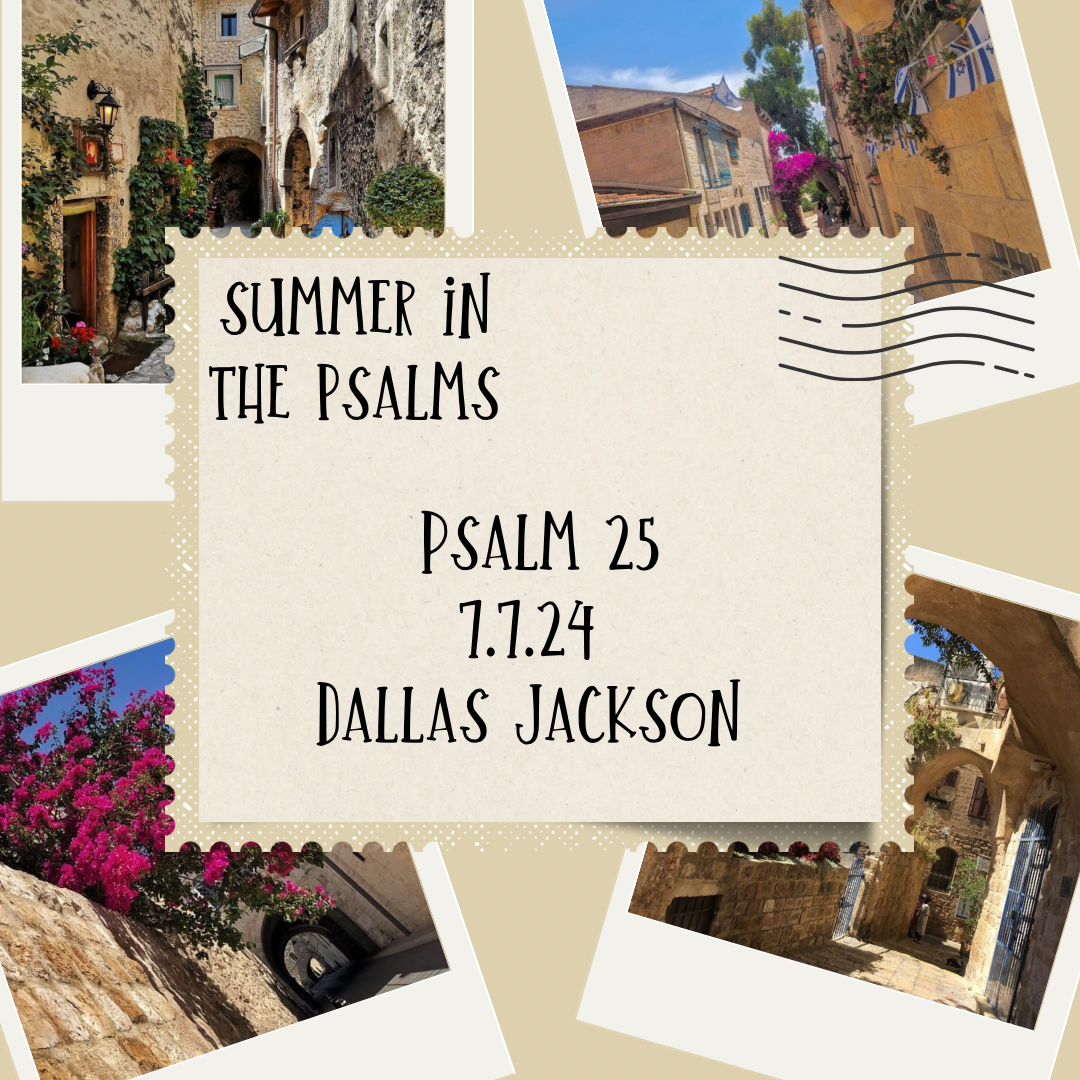 Summer in the Psalms:  Psalm 25
