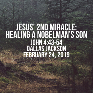 Jesus’ 2nd Miracle: Healing A Nobleman’s Son